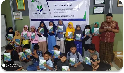 Santri di Tangerang Belajar dengan Mushaf yang tak layak